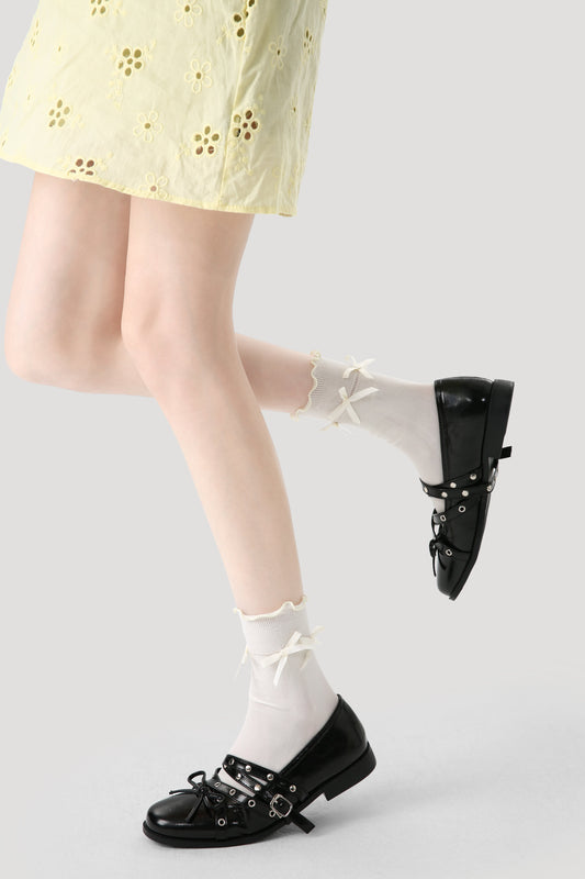 Calf Socks "Bow" 3-Pack