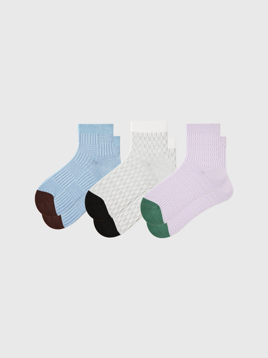 Quarter Socks "Drifting in Moonlight" 3-Pack