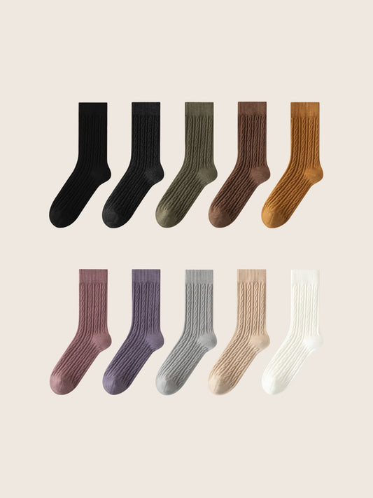 Women's Classic Design Calf Socks CY-136