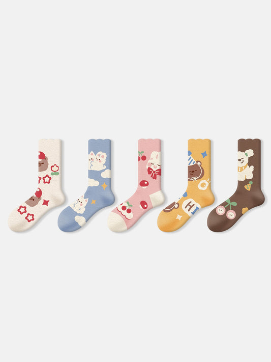 Women’s Original Design Fleece Socks JR0843