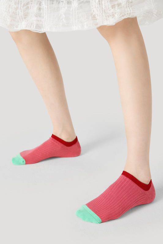 No Show Socks "Peach Fizz"