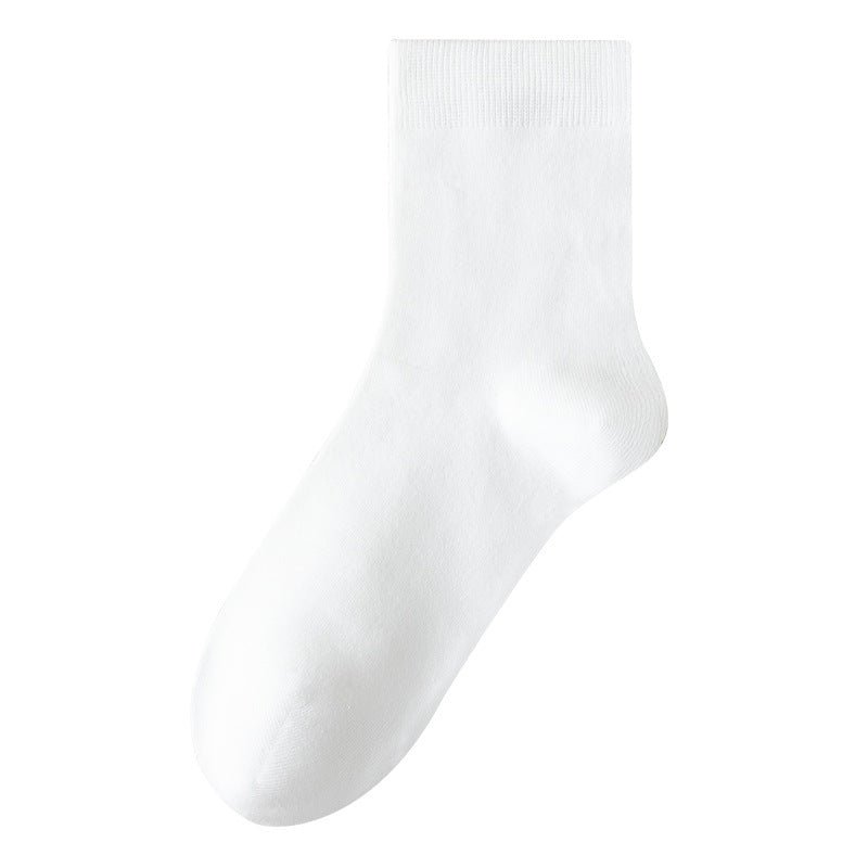 White sock on a white background