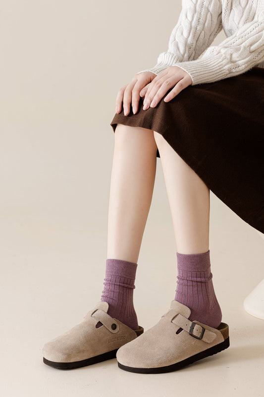 Women's Classic Design Calf Socks CY-124